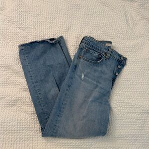 Levi’s High-Rise Ribcage Straight Jeans - 28